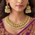 Peacock Temple Jewelry Set | Gold Plated Emerald Pearl Guttapusalu Choker Necklace Jhumka