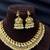 Peacock Temple Jewelry Set | Gold Plated Emerald Pearl Guttapusalu Choker Necklace Jhumka