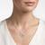 925 silver eternal pure double heart necklace for women