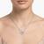 925 silver eternal pure double heart necklace for women