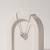 925 sterling pure silver radiant pavé heart necklace for women