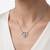 925 silver enchanted leaf heart necklace for women