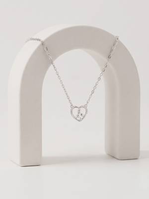 925 silver enchanted leaf heart necklace for women 2