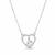 925 silver enchanted leaf heart necklace for women