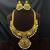 South Indian Peacock Bridal Necklace Set, Temple Jewelry with Earrings