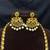 South Indian Peacock Bridal Necklace Set, Temple Jewelry with Earrings