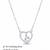 925 silver enchanted leaf heart necklace for women