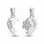 925 sterling silver lucky clover heart couple pendant without chain