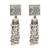 Silver plated heritage tassel oxidised jhumka earrings