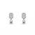 925 sterling silver emerald halo drop necklace set with earrings