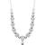 925 sterling silver emerald halo drop necklace set with earrings