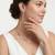 925 sterling silver rose gold crescent sparkle necklace set with earrings