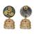 Gold plated kundan statement jhumka earrings