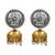 Dual tone ethnic jhumka earrings