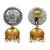 Dual tone ethnic jhumka earrings