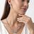 925 sterling silver celeste dual chain pendant necklace set with earrings