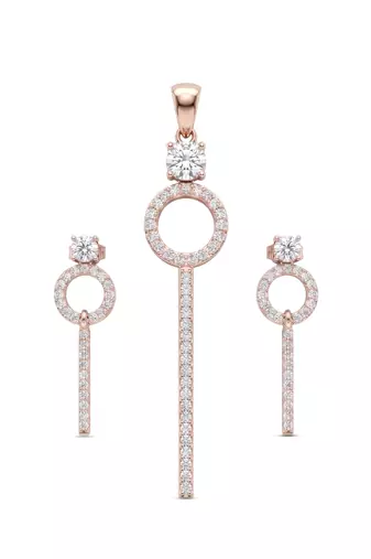 925 sterling silver celestial halo drop pendant set with earrings