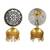 Dual tone ethnic pearl drop jhumka earrings