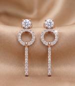 925 sterling silver celestial halo drop pendant set with earrings