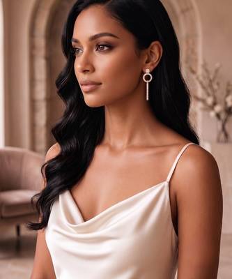 925 sterling silver celestial halo drop pendant set with earrings 3