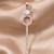 925 sterling silver celestial halo drop pendant set with earrings