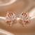 925 sterling silver rose blossom leaf pendant set with earrings
