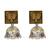Gold plated pearl drop jhumka earrings