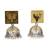 Gold plated pearl drop jhumka earrings