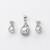 925 sterling silver luminous pearl swirl pendant set with earrings