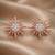 925 sterling silver radiant sunburst pendant set with earrings
