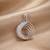 925 sterling silver harmony wave circle pendant set with earrings