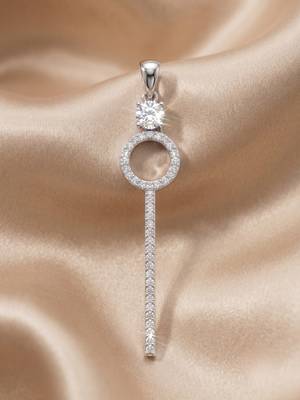 925 sterling silver infinity halo drop pendant set with earrings 2