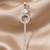925 sterling silver infinity halo drop pendant set with earrings