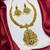 South Indian Temple Jewelry Set, Lakshmi Peacock Necklace Earrings, Antique Gold Bridal Pearl Drop