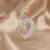 925 sterling silver sparkling open heart pendant set with earrings