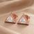 925 sterling silver royal trillion diamond pendant set with earrings