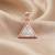 925 sterling silver royal trillion diamond pendant set with earrings