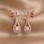 925 sterling silver princess halo grace pendant set with earrings