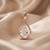 925 sterling silver elegant teardrop sparkle pendant set with earrings
