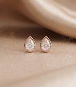 925 sterling silver elegant teardrop sparkle pendant set with earrings