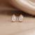 925 sterling silver elegant teardrop sparkle pendant set with earrings