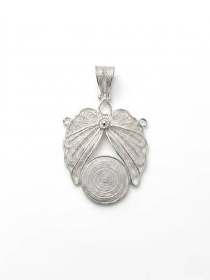 925 sterling silver butterfly bloom filigree pendant for women 2