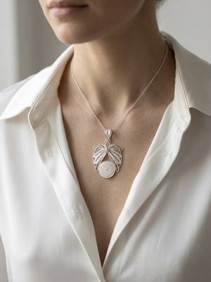 925 sterling silver butterfly bloom filigree pendant for women 4