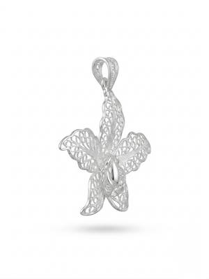925 sterling silver orchid grace filigree pendant for women 2