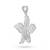 925 sterling silver orchid grace filigree pendant for women