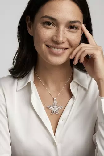925 sterling silver orchid grace filigree pendant for women