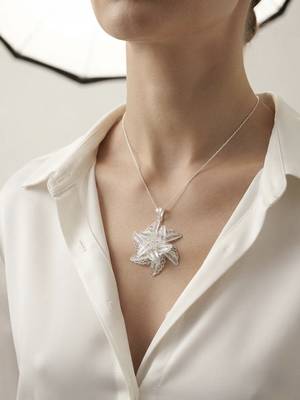 925 sterling silver starlily filigree pendant for women 1