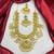 Gold Plated Guttapusalu Necklace Set: Traditional Indian Bridal Choker with Chandbali Earrings