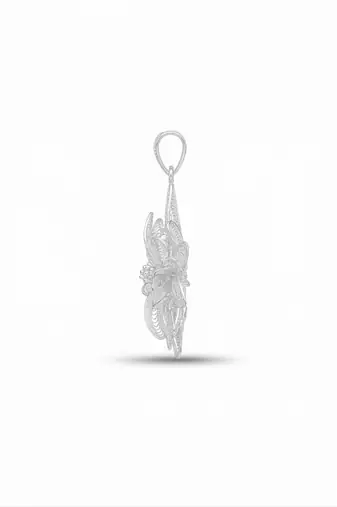 925 sterling silver celestial bloom filigree pendant for women