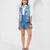 Blue embroidered buttersoft linen co ord set